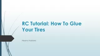 rc tutorial how to glue your tires