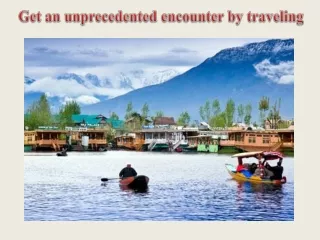 Get an unprecedented encounter by traveling