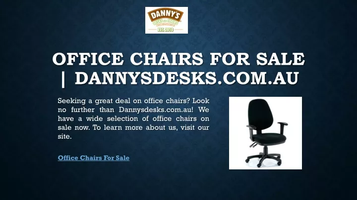 office chairs for sale dannysdesks com au