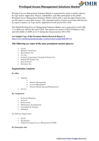 privileged access management solutions market