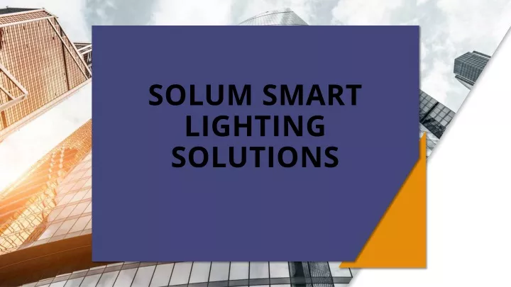 solum smart lighting solutions