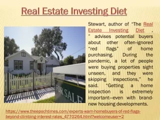 Real Estate Investing Diet PPT