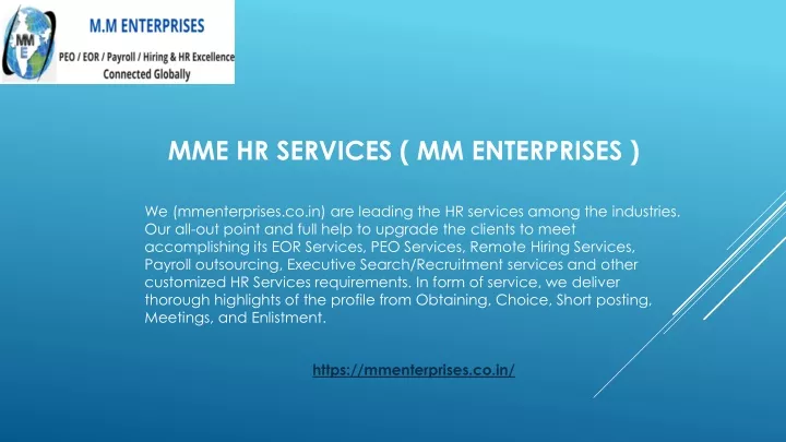 mme hr services mm enterprises