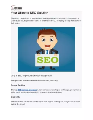 Your Ultimate SEO Solution
