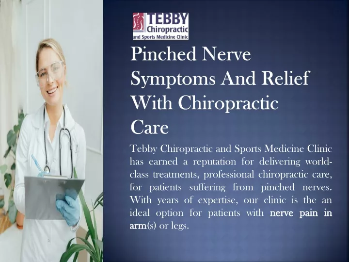 pinched nerve symptoms and relief with chiropractic care