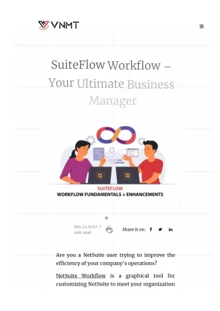 SuiteFlow Workflow — Your Ultimate Business Manager