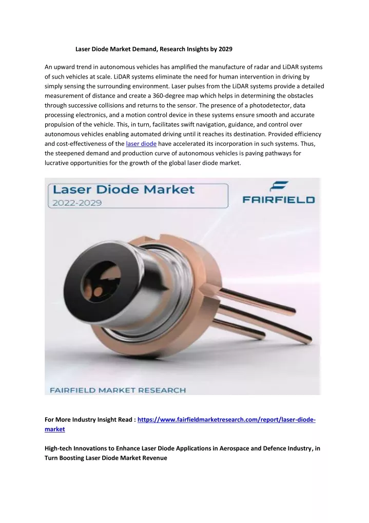 laser diode market demand research insights