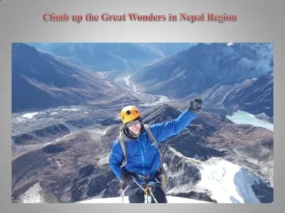 Climb up the Great Wonders in Nepal Region