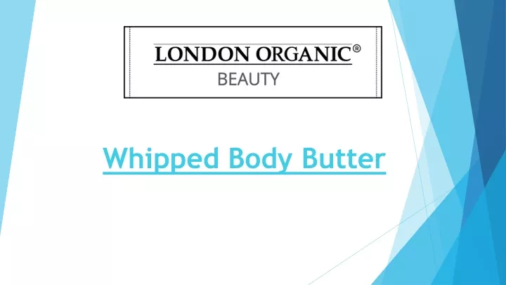 whipped body butter