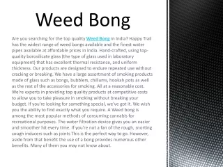 Weed Bong