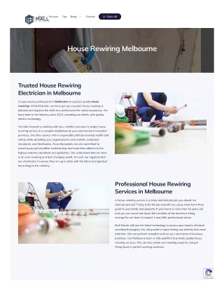 House Rewiring Melbourne