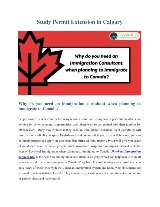 Study Permit Extension in Calgary