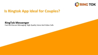 Is Ringtok App Ideal for Couples_