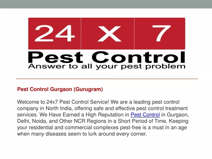 pest control gurgaon gurugram welcome to 24x7