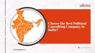 Choose the Best Political Consulting Company in India - LEADTECH