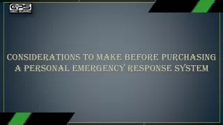 considerations to make before purchasing