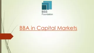 bba in capital markets
