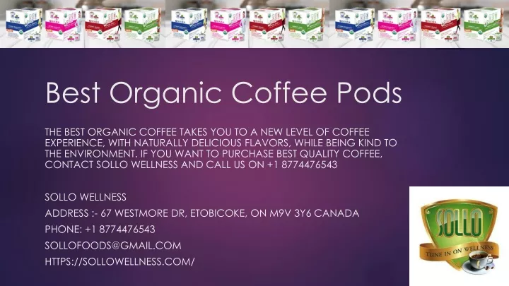 best organic coffee pods