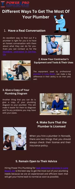 Different Ways To Get The Most Of Your Plumber