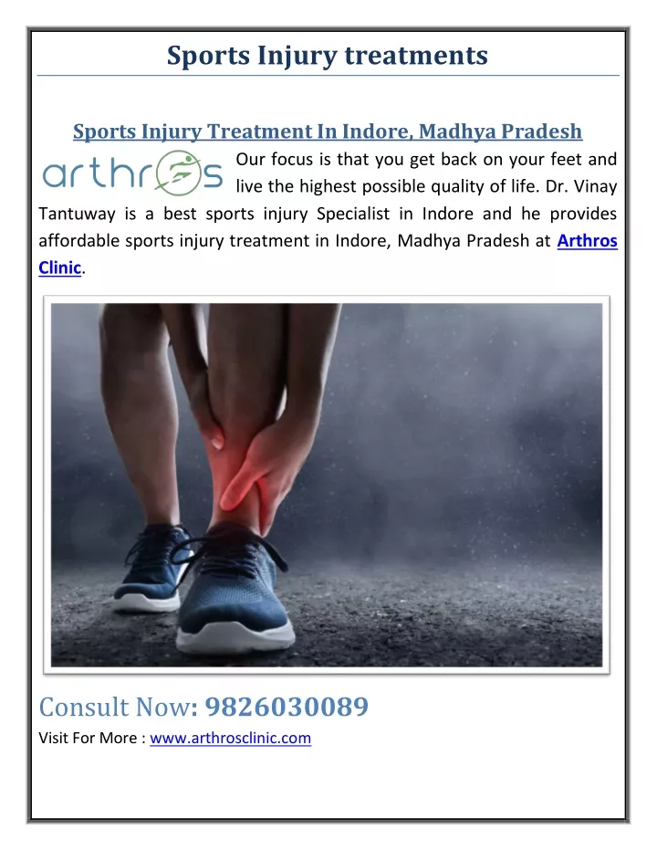 sports injury treatments