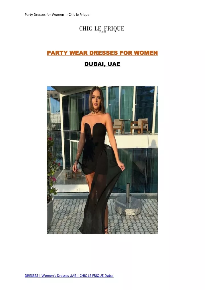 party dresses for women chic le frique