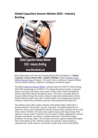 global capacitive sensors market 2022 industry