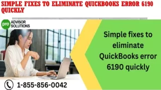 simple fixes to eliminate quickbooks error 6190 quickly