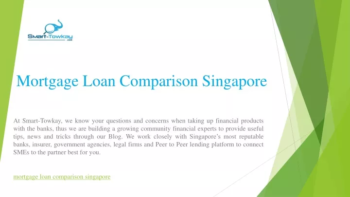 mortgage loan comparison singapore