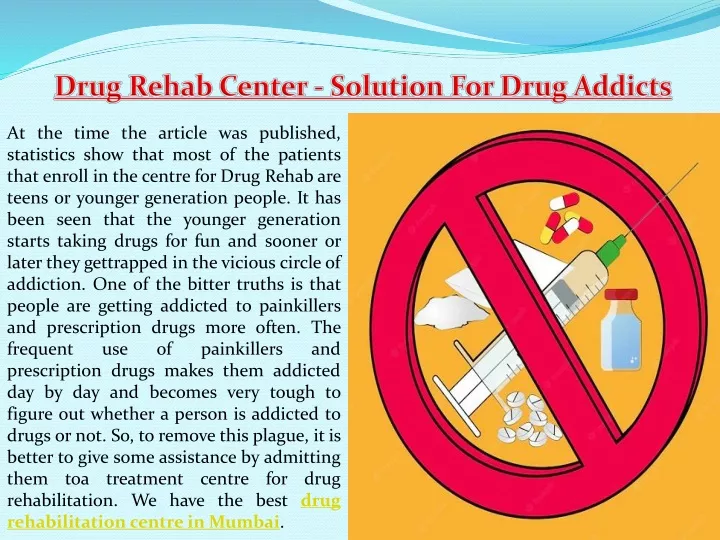 drug rehab center solution for drug addicts