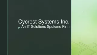 IT Solutions Spokane Firm | Cycrest Systems Inc.