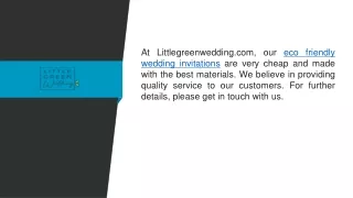 at littlegreenwedding com our eco friendly