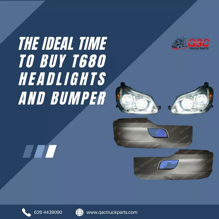 the ideal time to buy t680 headlights and bumper