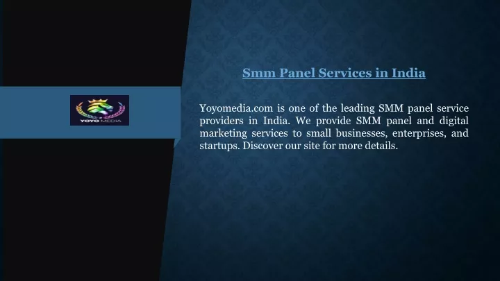 smm panel services in india