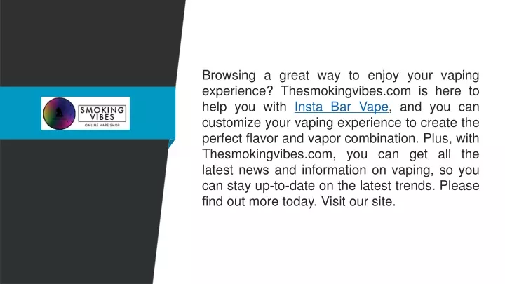 browsing a great way to enjoy your vaping