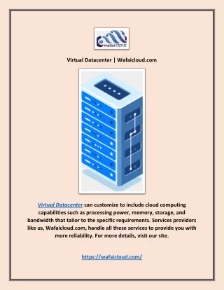 Virtual Datacenter | Wafaicloud.com