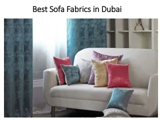 Best Sofa Fabrics In Dubai