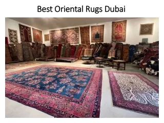 Best Oriental Rugs In Dubai