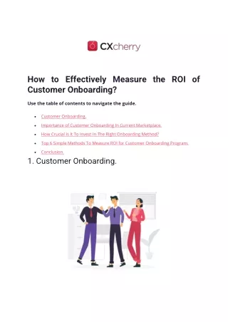 How to Effectively Measure the ROI of Customer Onboarding