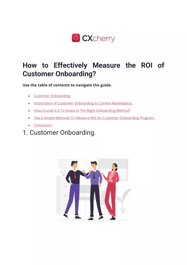 how to effectively measure the roi of customer