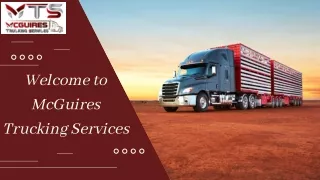 Dedicated Trucking – McGuires Trucking Services