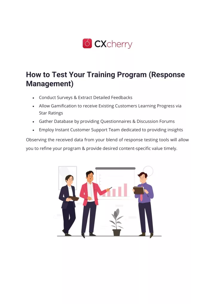 how to test your training program response