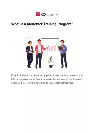 What is a Customer Training Program