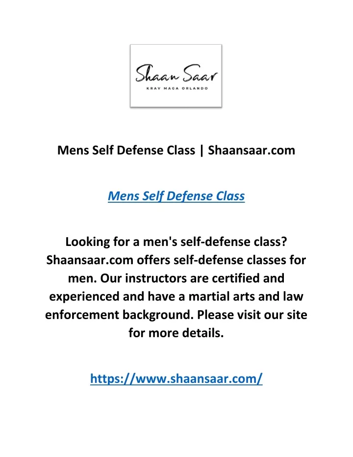 mens self defense class shaansaar com