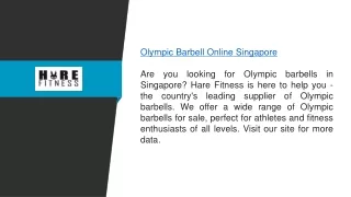 Olympic Barbell Online Singapore  Harefitness.sg