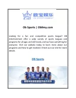 Ob Sports  Ob9my - slide 1
