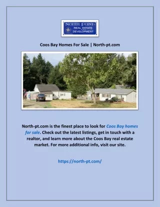 Coos Bay Homes For Sale | North-pt.com