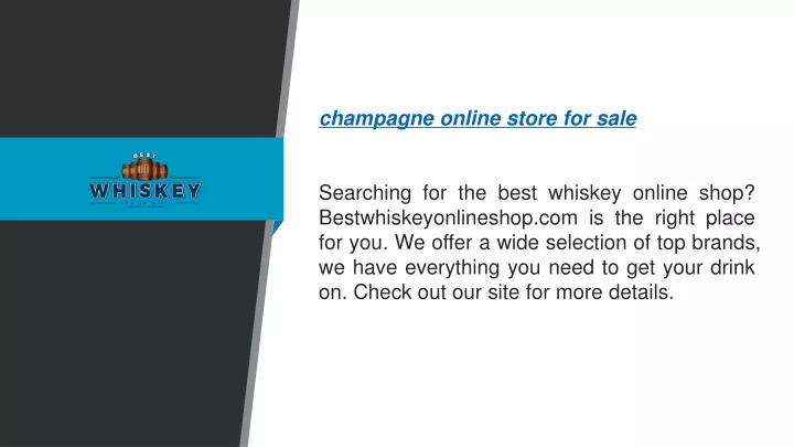 champagne online store for sale searching