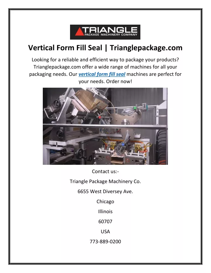 vertical form fill seal trianglepackage com
