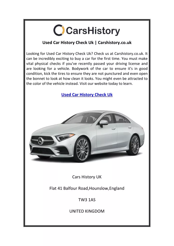 used car history check uk carshistory co uk