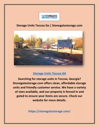 storage units toccoa ga stonegatestorage com